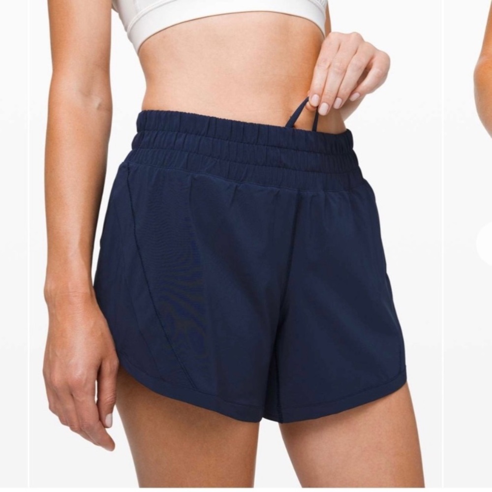 Final price Lululemon Track That Short *5 in true navy 4